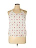 Candie's 100% Polyester White Sleeveless Blouse Size XL - photo 1