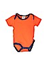 CJP Baby 100% Cotton Orange Short Sleeve Onesie Size 0-3 mo - photo 1