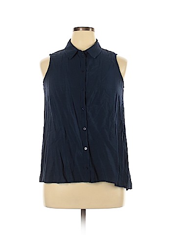 DressBarn Sleeveless Button-Down Shirt (view 1)