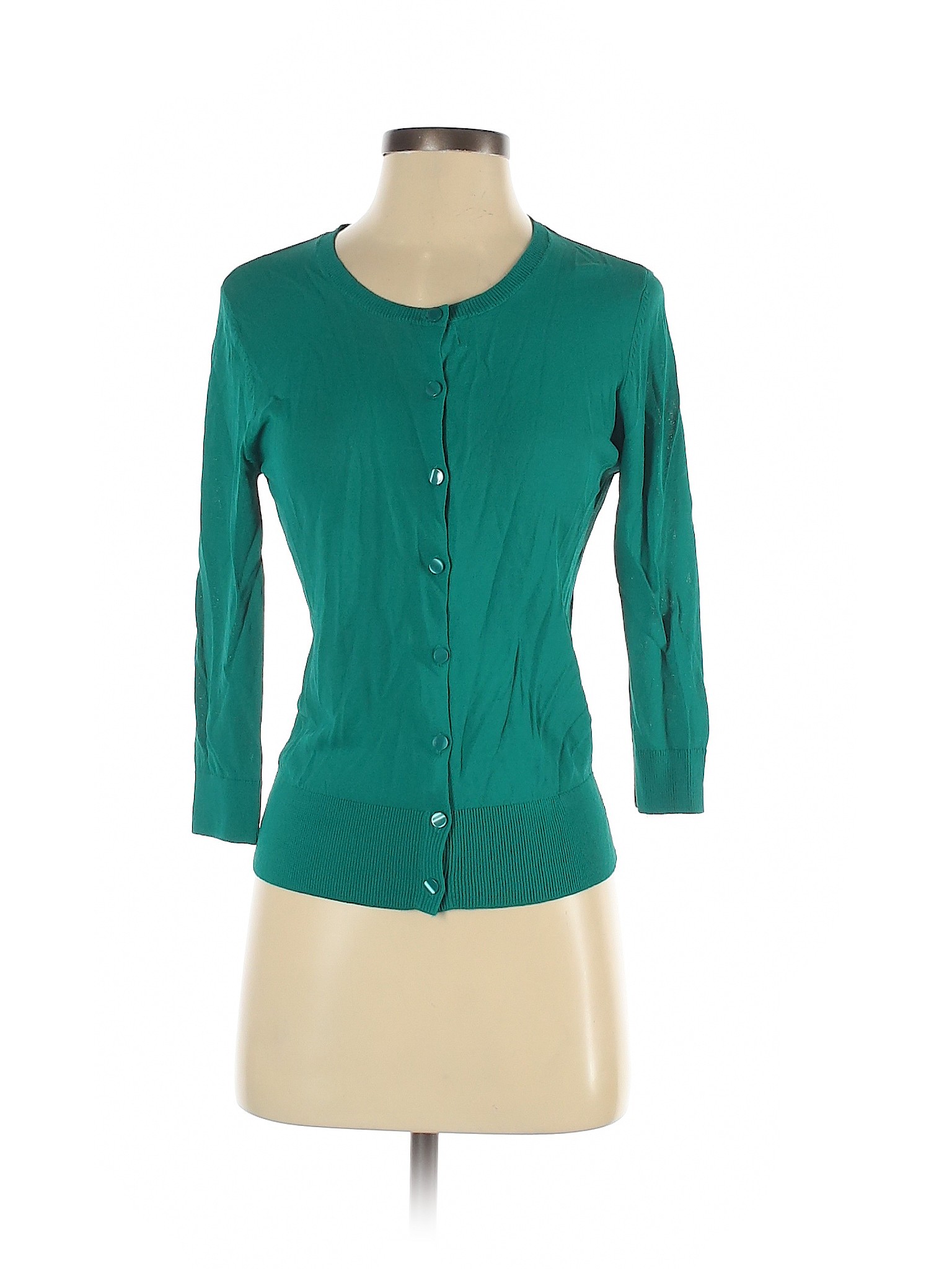 ann taylor green cardigan