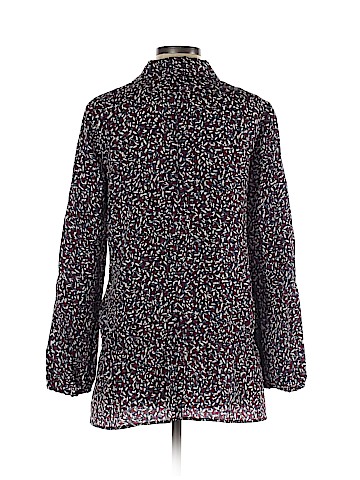 Tory Burch Long Sleeve Silk Top (view 2)