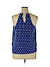 Old Navy 100% Rayon Blue Sleeveless Blouse Size XL - photo 2