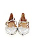 Tory Burch 100% Leather Silver Flats Size 6 1/2 - photo 2
