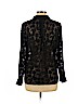 H&M 100% Polyester Black Long Sleeve Button-Down Shirt Size 10 - photo 2