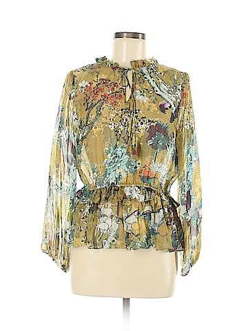 Hemant And Nandita Long Sleeve Silk Top (view 1)