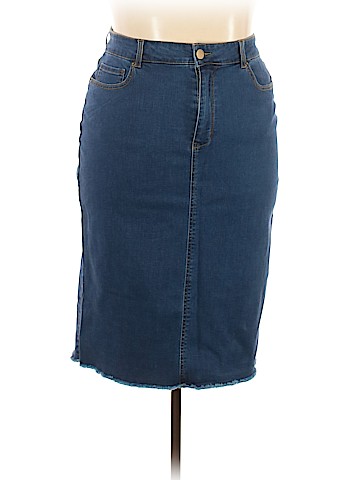Forever 21 Plus Denim Skirt (view 1)