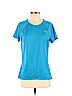 Adidas 100% Polyester Blue Active T-Shirt Size M - photo 1