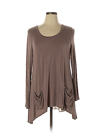 LOGO by Lori Goldstein Long Sleeve Top (view 1)