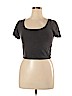 Ardene Gray Short Sleeve Top Size XL - photo 1