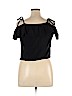 Who What Wear Black Short Sleeve Top Size XL - photo 2