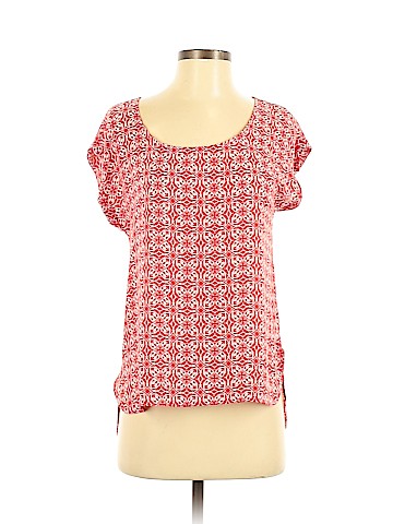 Pink Rose Short Sleeve Blouse (view 1)