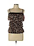 Almost Famous Brown Sleeveless Top Size L - photo 1