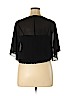 Iz Byer 100% Polyester Black 3/4 Sleeve Blouse Size XL - photo 2
