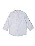 Zara Kids 100% Cotton Blue Long Sleeve Button-Down Shirt Size 9 - 10 - photo 1