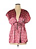Daisy Fuentes 100% Polyester Pink Short Sleeve Blouse Size XL - photo 1