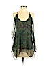 Ella Moss 100% Silk Green Sleeveless Silk Top Size XS - photo 1