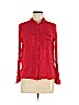 H&M 100% Rayon Red Long Sleeve Button-Down Shirt Size 8 - photo 1