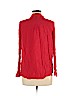 H&M 100% Rayon Red Long Sleeve Button-Down Shirt Size 8 - photo 2