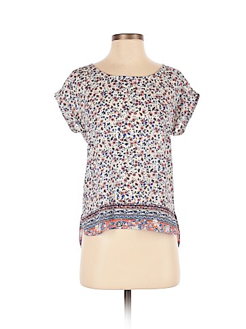 Pink Rose Short Sleeve Blouse (view 1)