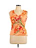Caribbean Joe 100% Cotton Orange Sleeveless Top Size XL - photo 1
