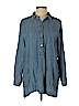 J.jill Blue Long Sleeve Blouse Size L - photo 1