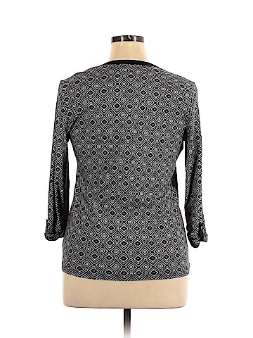 Kim Rogers 3/4 Sleeve Henley (view 2)