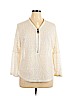 Alfani 100% Polyester Ivory 3/4 Sleeve Blouse Size 1X - photo 1