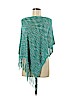 BCBGMAXAZRIA Teal Poncho One size - photo 1