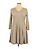 Jessica Howard Tan Casual Dress Size XL - photo 1
