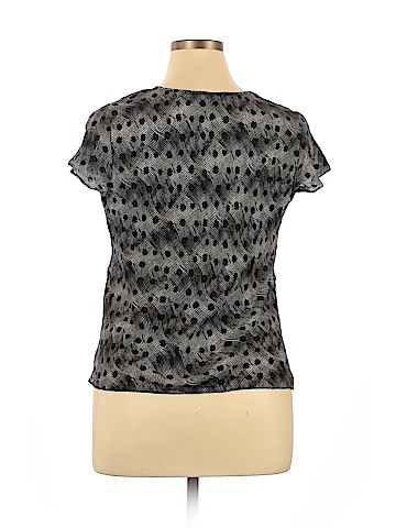 Style&Co Short Sleeve Silk Top (view 2)