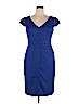 Adrianna Papell Blue Cocktail Dress Size 14 - photo 1