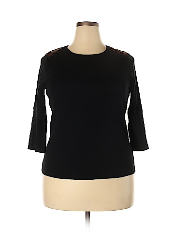 Lauren by Ralph Lauren 3/4 Sleeve Top (view 1)