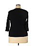 Lauren by Ralph Lauren 100% Cotton Black 3/4 Sleeve Top Size 2X - photo 2