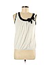 Ann Taylor LOFT White Sleeveless Blouse Size M (petite) - photo 1