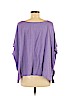 Eileen Fisher 100% Linen Purple Short Sleeve Top Size M - photo 2