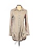 BCBGMAXAZRIA Gray Long Sleeve Button-Down Shirt Size M - photo 1