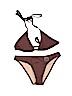Paula Thomas for TW Brown Two Piece Swimsuit Size XS - photo 1