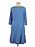 Talbots 100% Polyester Blue Casual Dress Size 14 - photo 2