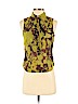 Essentiel Antwerp Green Sleeveless Silk Top Size EU 40 / US 10 - photo 1