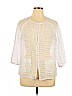 Coldwater Creek White Long Sleeve Blouse Size 16 - photo 1