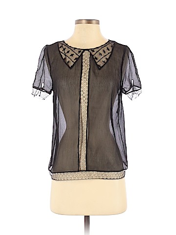 Aeve Short Sleeve Silk Top (view 1)