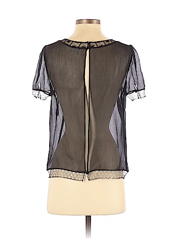 Aeve Short Sleeve Silk Top (view 2)