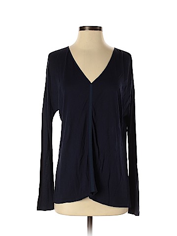 Vince. Long Sleeve Silk Top (view 1)