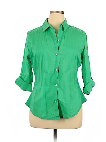 Old Navy 3/4 Sleeve Button-Down Shirt (view 1)