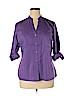 East5th 100% Cotton Purple Long Sleeve Button-Down Shirt Size XL - photo 1