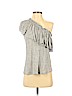 Rebecca Taylor Gray Short Sleeve Top Size M - photo 1