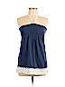 Abercrombie 100% Cotton Blue Halter Top Size XL - photo 1