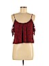 Forever 21 100% Nylon Burgundy Sleeveless Blouse Size S - photo 1