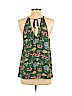 Color Thread Green Sleeveless Blouse Size L - photo 2