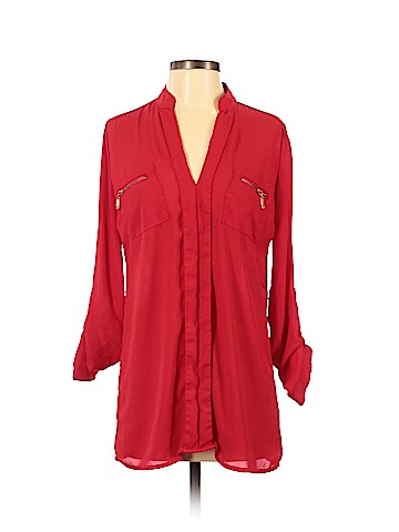 Charlotte Russe Long Sleeve Blouse (view 1)